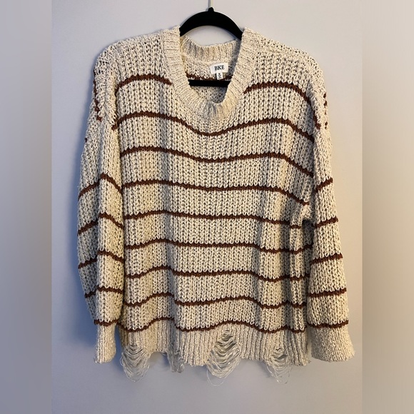 BKE/Buckle Oversized Stripped Sweater - Picture 3 of 8